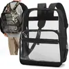 Amazon 2026 Mochila Transparente de Gelatina de Gran Capacidad Impermeable para Estudiantes Bolsa Escolar Mochila de PVC Mochila de Gelatina
