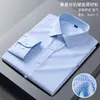 Nova Camisa Masculina de Verão Jiana Leve Luxuosa de Seda Modal de Alta Qualidade Manga Longa Xadrez Business Branca