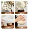 Tela para cocinar al vapor para bollos y pan al vapor, tela para cocinar al vapor para el hogar, gasa de algodón puro antiadherente, tapetes redondos y cuadrados para cocinar al vapor