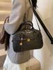 Bolso de mano retro de gran capacidad para mujer, bandolera de hombro a la moda, combinable con todo, estilo almohada, otoño e invierno, 2024