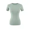 Camiseta esportiva slim fit de manga curta elástica estilo americano para mulheres, novo modelo de verão 2026, top hot girl justo que afina a cintura