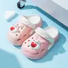 Tamancos de Desenho Animado de Verão para Crianças, Sandálias Macias para Casa e Interior para Crianças, Sapatos de Praia Antiderrapantes para Bebês