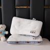 Funda de Almohada Tejida 2025 Oso Travieso de Dibujos Animados Almohada Cervical para Padres e Hijos para Niños, Estudiantes, Dormitorio, Adultos, con Forma para Dormir de Lado