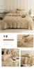 Conjunto de Quatro Peças em Algodão Puro Estilo Japonês Luxo Leve Estilo Simples Capa de Edredom de Algodão Lavado Lençol de Cama Lençol com Elástico Roupa de Cama