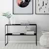 Mesa Consola de Entrada Minimalista Nórdica Contra la Pared, Aparador Largo Estrecho, Estante Trasero de Sofá, Almacenamiento Divisor de Cocina
