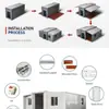 Casa Contenedor, Construcción Rápida, Casa Contenedor Prefabricada Integrada, Certificada Eu Ce, Despliegue 24 Horas, Instalación Rápida, Desmontable