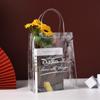 Bolsa de regalo de plástico transparente, bolsa de almacenamiento para dulces, cosméticos, bolsa de red roja de PVC, bolsa de mano para regalo, venta al por mayor