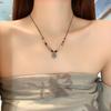 Colar Cadeado Ruyi Ping an ~ Estilo Étnico Novo Estilo Chinês Estilo Nacional Retrô Corrente Clavicular Design Nichado Borla de Contas para Mulheres