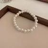 Popular Transfronterizo Primavera y Verano Versátil Simple Pulsera de Perlas Joyería para Mujer Moda de Celebridades Collar Diseño de Temperamento Gama Alta