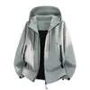 Chaqueta de Senderismo Fina de Estilo Nuevo Transfronteriza para Hombre, Chaqueta Impermeable y Cortavientos de Primavera para Exteriores y Montañismo para Hombre