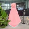 Novo estilo toalha de mão de desenho animado para pendurar toalha de casa absorvente de lã coral toalha de mão de cozinha