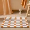 Tapete de Chão para Banheiro de Veludo Agrupado Flocado Fofo Espessado Antiderrapante Absorvente de Água Tapete de Chão Doméstico para Chão de Banheiro Temu