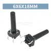 Interruptor Tátil de Furo Passante Vertical 4 Pinos Micro Botão 6*6*4.3/4.5/5/6/7/7.3/8/9/19/30MM