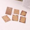 Juego de collar y aretes de papel kraft al por mayor, tarjeta, plata S925, tarjeta de embalaje para joyería, tarjeta de exhibición para aretes y colgante