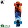 Fornecimento direto de fábrica profissional de nova flor de transferência de água peixe pequeno Placa placa de vitalidade Rua Pincel skate meninas banana board