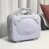 Maleta Portátil, Neceser, Caja de Equipaje Pequeña, Maleta de Cabina Portátil Linda de Dibujos Animados de 14 pulgadas, Caja de Regalo, Caja de Maquillaje