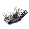 Herramientas de Reparación de Bicicletas Llave Hexagonal 16 en 1 Llave Combinada Herramienta de Reparación Accesorios para Bicicleta de Montaña Plegable