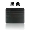 Portatarjetas ultra delgado de cuero PU para hombre, diseño elegante con múltiples ranuras para tarjetas, portatarjetas de visita y bancarias, venta al por mayor de fábrica
