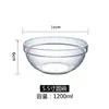 Ensaladera Acrílica Transparente Redonda para Verduras Grande Plástico PC Resistente a Altas Temperaturas Tazón para Té Taza para Lavado de Manos Restaurante Comercial