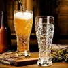 Copo de Vidro Espesso para Cerveja Artesanal, Copo de Vidro Decorativo de Alta Qualidade para Uso Doméstico, Copo de Grande Capacidade para Chope, Copo de Água
