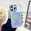 Funda de Teléfono Magnética de Hoja con Purpurina Dos en Uno Adecuada para Iphone1716Promax Marco de Cámara Galvanizado Anticaídas