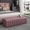 Banco Rectangular para Cambiar Zapatos en Casa, Reposapiés de Sofá, Banco de Descanso para Tienda de Ropa, Banco al Pie de la Cama en Vestidor y Dormitorio, Piel de Garra de Gato