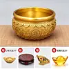 [Ventas Directas de Fábrica] Cuenco del Tesoro Ruyi Auspicioso de Latón, Relieve Estilo Chino, para el Hogar, Sala de Estar u Oficina - una Pieza Decorativa para Atraer Riqueza
