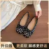 Zapatos Mary Jane de Lunares con Lazo Estilo Girly para Mujer 2026 Verano Nuevos Planos de Suela Blanda Poco Profundos Zapatos Individuales Versátiles