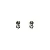 Clavos para Hueso de la Oreja Shi Jiahuazi de 4 mm 30 Colores Opcionales Tapones Espirales de Acero de Titanio para Dormir Sin Quitar Clavos para Hueso de la Oreja con Diamante de Colores