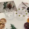 Suporte de Vela de Vidro Embossado Retrô Suporte de Vela Pequeno de Coroa Porta-Caneta de Cristal com Coroa Embossada Retrô Porta-Caneta de Manicure