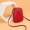 Bolso Pequeño Nuevo de Cuero Genuino Transfronterizo para Mujer, Verano Más Vendido Cruzado Mini Ligero Casual Versátil para Monedas, Llaves, Teléfono