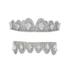 Brackets de estilo hip-hop de circonio de colores, cobre chapado en oro incrustado con circonita, para actuaciones en escenario, rap, estilo europeo y americano moderno personalizado, accesorios dentales al por mayor