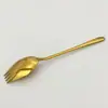 Tenedor y Cuchara de Acero Inoxidable para el Hogar Todo en Uno Tenedor y Cuchara de Doble Propósito Tenedor para Comida Occidental Tenedor Creativo Coreano para Postres y Frutas Tenedor y Cuchara para Fideos Instantáneos