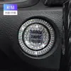 Anel Decorativo de Partida por Botão Único para Carro Transfronteiriço Botão de Ignição Adesivo Protetor Totalmente Cravejado com Diamantes Partida por Botão Único Universal