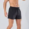 Pantalones cortos simples para hombre transfronterizos de verano delgados de secado rápido pantalones cuádruples deportivos casuales transpirables rectos talla grande pantalones pantalones