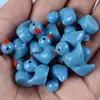 Acessórios artesanais transfronteiriços makaron diy acessórios de resina micro ornamentos de paisagem paisagismo musgo miniatura cor patinho