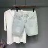 Chegada Nova de Verão Retrô Americano Simples Personalidade Shorts Jeans Marca da Moda Masculina Versátil Estiloso Confortável Calças Capris