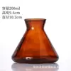 En stock Nueva Botella Transparente de Aromaterapia con Boca de Embudo Botella de Incienso de Vidrio de Colores para Sala de Estar del Hogar Botella de Fragancia con Varilla de Ratán sin Fuego