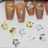 Accesorios para uñas de estilo chino con textura de metal de dragón para Año Nuevo, accesorios retro para taladro de uñas de celebridades de Internet.