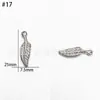 Atacado do Fabricante Acessórios Hidráulicos de Aço Inoxidável Série Pena Pingentes Colares Pulseiras Charms Joias DIY