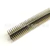 Shengli 3 Fileiras de Pinos Header com Pinos Curvos/retos Passo 2,54mm 3*40p Três Fileiras de Pinos Curvos (Amarelo banhado a ouro)