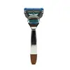 Herramientas de aseo personal para hombre Set manual de afeitado Navaja Brocha para barba de pelo de tejón Bol de almacenamiento Soporte para navaja