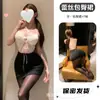 Lencería Erótica Atractiva Conjunto de Secretaria Ajustado al Cuerpo Uniforme Sexy Hechizante Malla Encaje Picante Falda Ajustada al Cuerpo qqny