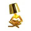 Lâmpada de Atmosfera em Forma Humana para Leitura Abstrata, Luminária de Mesa Pequena de Luxo Leve para Quarto, Ideal para Presentear, Ornamento Criativo de Alto Padrão, Luz Noturna