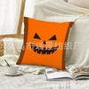 Fábrica direta de fronhas novas de Halloween transfronteiriças, decoração de quarto e sofá, fronha de linho com tema de fantasma e osso