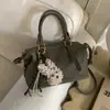 Bolso de Mano Nuevo para Mujer 2026 Transfronterizo Otoño e Invierno Retro de Gama Alta Coreano Bolso Cruzado de Hombro Bowling