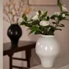Vaso de Cerâmica Retrô Nostálgico de Jingdezhen Novo Estilo Chinês Ornamento para Arranjo de Flores para Pousada Hotel Decoração de Casa Flores Secas