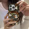 Capa de telefone MagSafe magnética Apple 18 com tema de fantasma retrô de Halloween para iPhone 17, capa para película