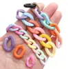 Acrílico DIY Corrente Aberta Colorida Fivela Multi-Especificação Fivela Pulseira Colar DIY Feito à Mão Acessórios de Joia Bolsa