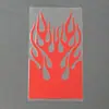 Adesivos de Moto Filipinas Transfronteiriços, Decalques Gravados Vazados para Para-lama Dianteiro, Adesivos Decorativos de Chamas para Veículos Elétricos